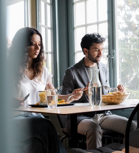 repas avec de vue